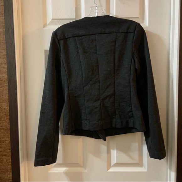 Catherine Malandrino Drak Grey Moto Blazer Jacket size Small - Picture 8 of 8